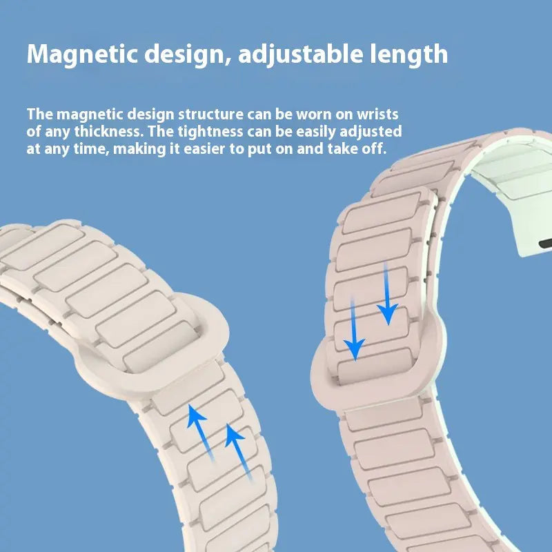 Dual-Tone Silicone Apple Watch Strap Inaams