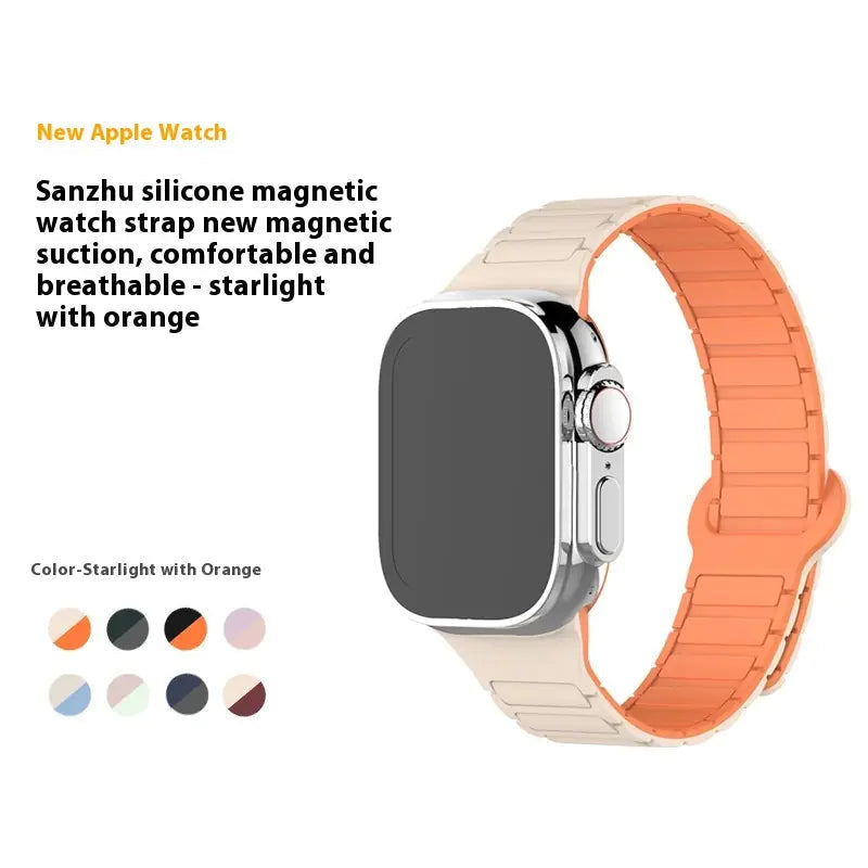 Dual-Tone Silicone Apple Watch Strap Inaams
