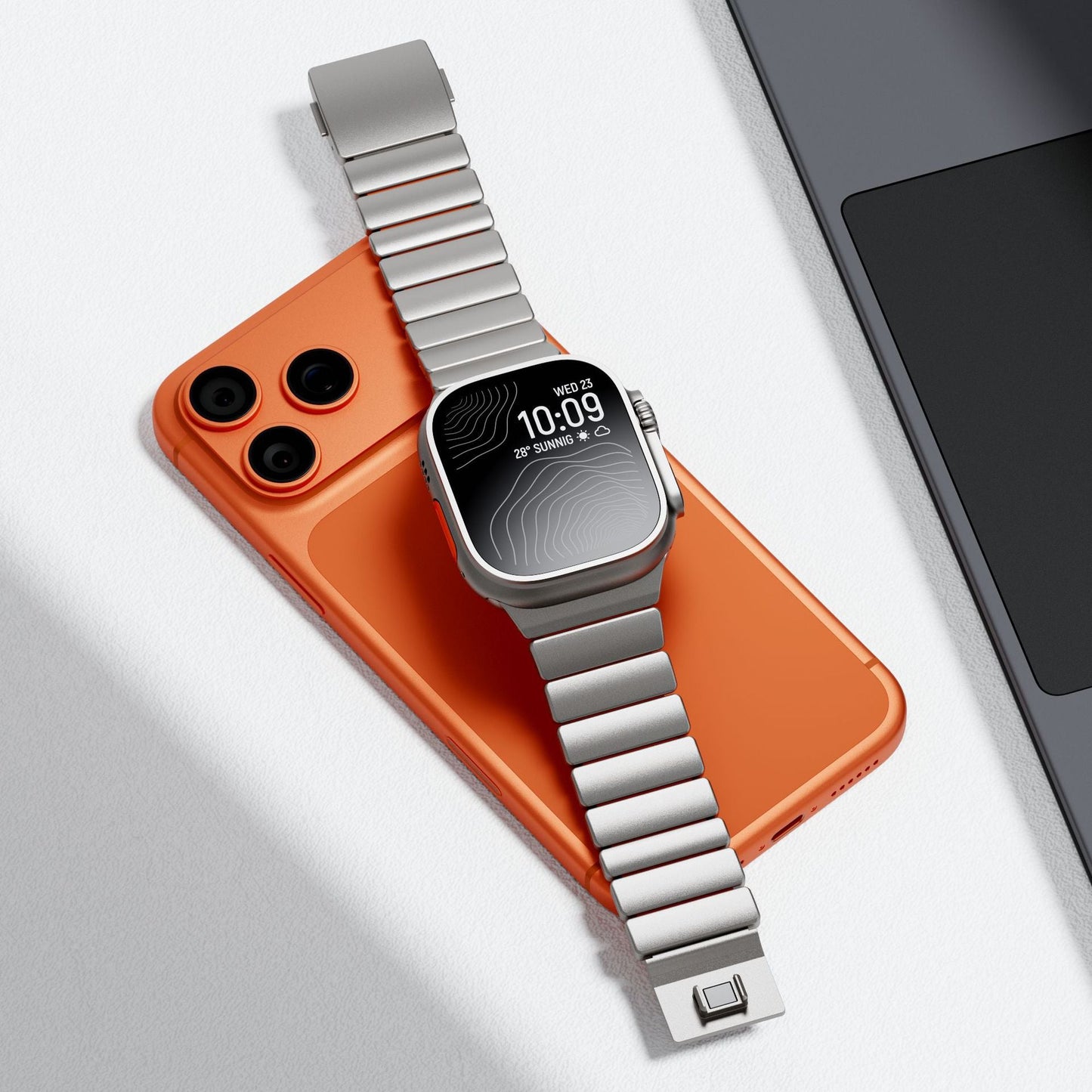 Ocean Titanium Band For Apple Watch Inaams
