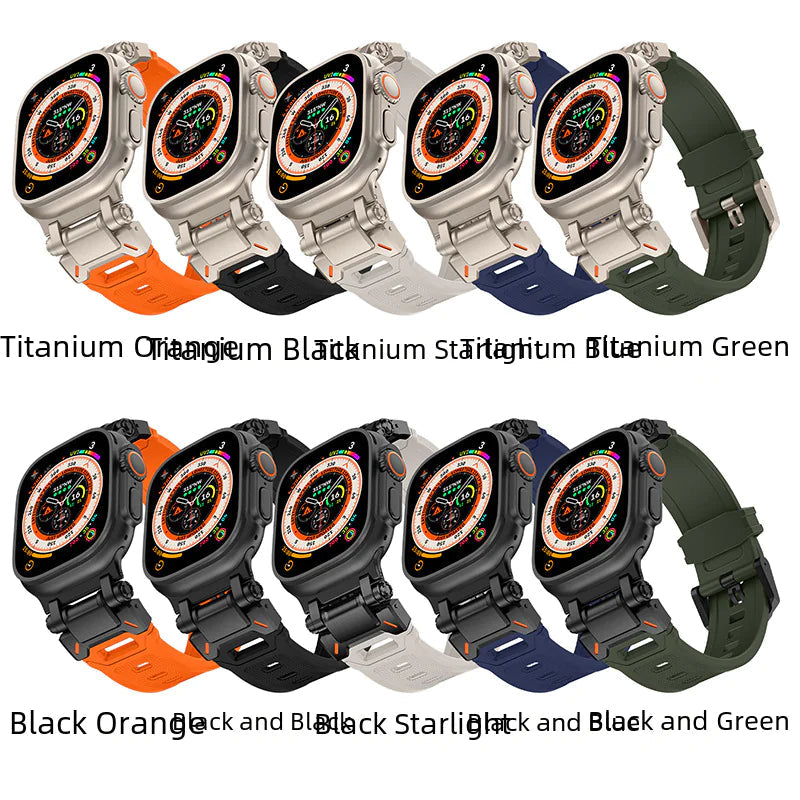 Ultra2 Titanium Steel + TPU Watch Strap Inaams