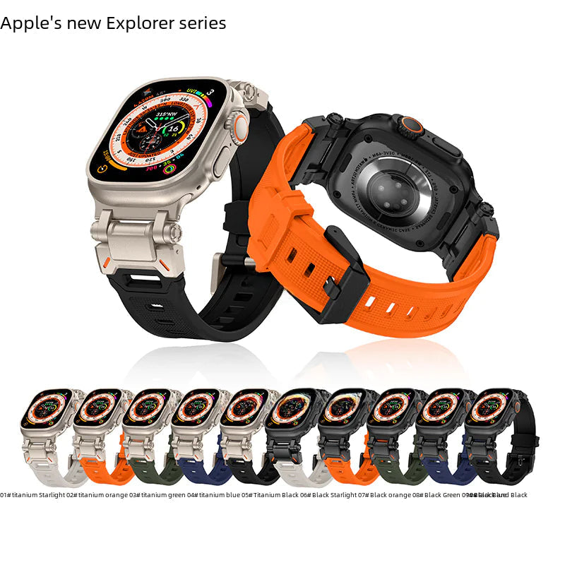 Ultra2 Titanium Steel + TPU Watch Strap Inaams