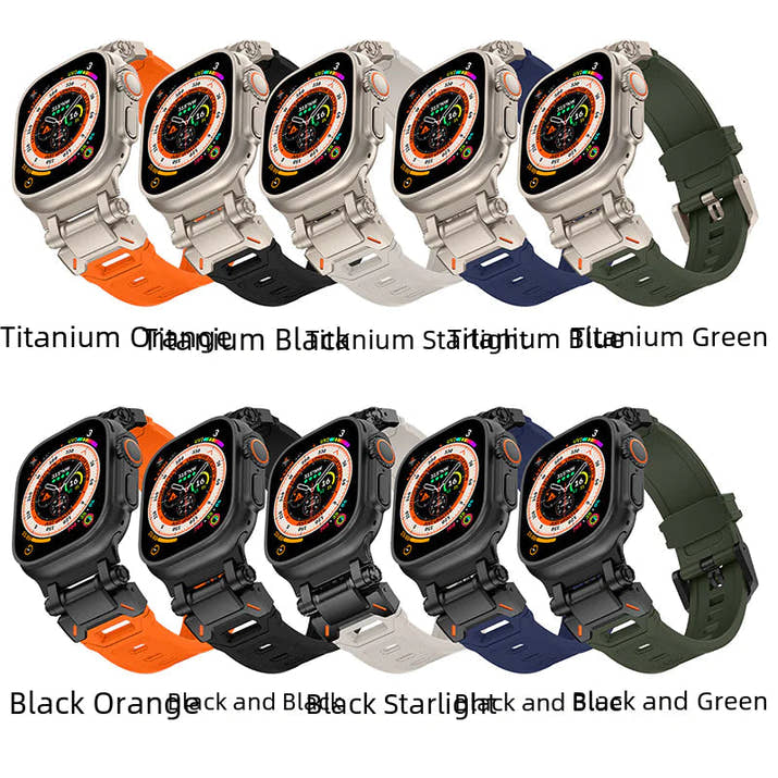 Ultra2 Titanium Steel + TPU Watch Strap Inaams