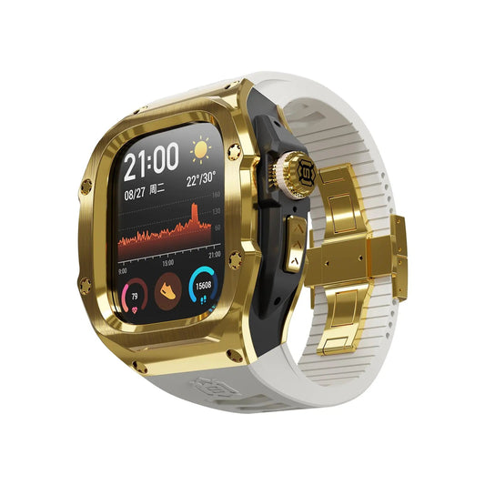 ILAZI Stylish Stainless Steel Enhancer for Apple Watch Ultra 1 & 2, 49mm Inaams